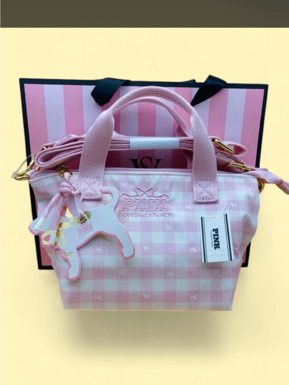 Victoria’s Secret PINK x LoveShackFancy Mini Crossbody Tote – NWT 🌸